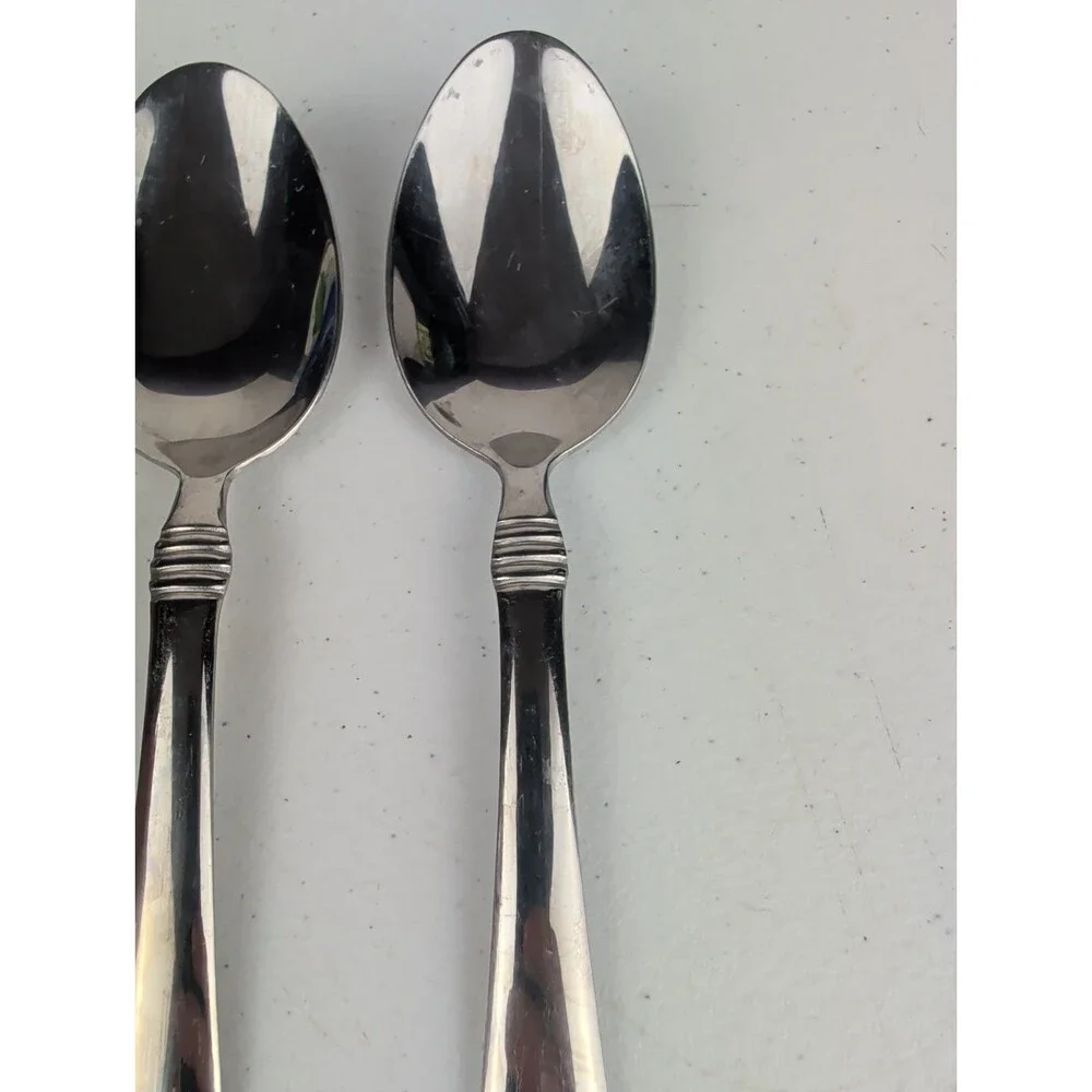 Oneida Banbury Stainless Flatware Lot Of 3 Large Serving Spoons 8.5